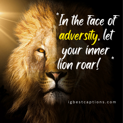 Motivational Quotes With Lion